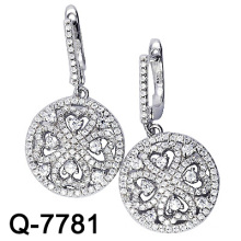 925 Sterling Silber Mikro Einstellung Ohrring (Q-7781)
